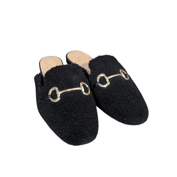 INC Gineen Faux Shearling Slip On Mules Size 8.5 - Picture 1 of 6